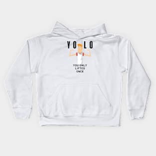 YOLO Skinny Man Edition Kids Hoodie